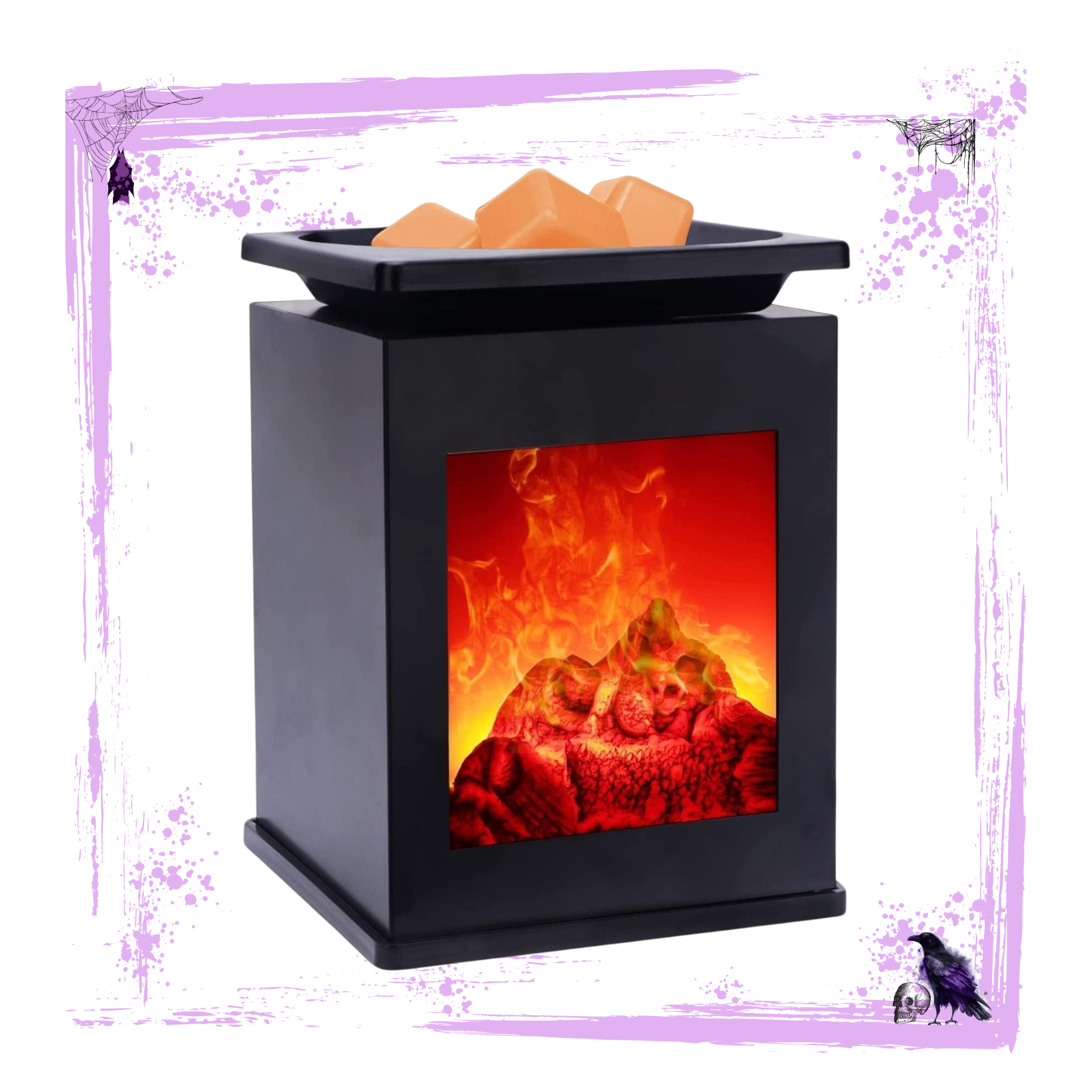 FirePlace Wax Warmer & Fragrance of The Month Scented Mini Wax Melt
