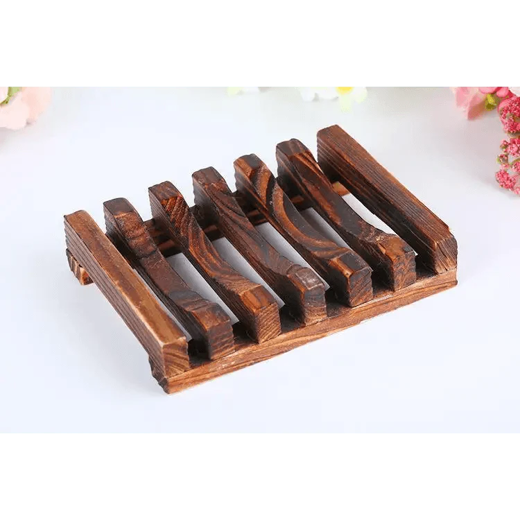 Natural Wooden Soap Saver Rack For Bathroom And Shower.