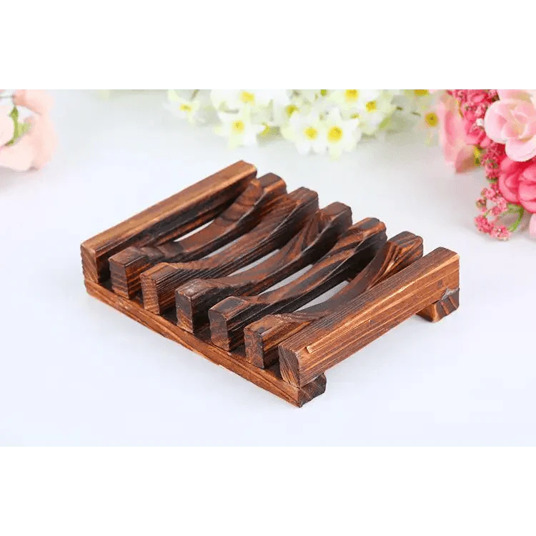 Natural Wooden Soap Saver Rack For Bathroom And Shower.